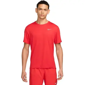 Nike Miler Maillot De Course Hommes - Rouge, Taille S pas cher