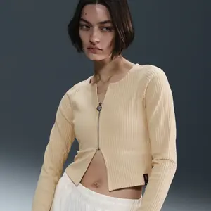 Nike Cardigan femme France Chill Rib 2025 Beige M HF5146-294Vendu parfoot-store