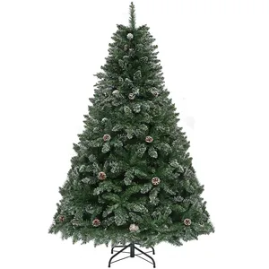 YITAHOME Sapin de Noël artificiel de 1,8 m avec pommes de pin, sapin d... pas cher