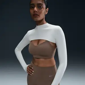 Boléro à manches longues Dri-FIT Nike Zenvy pour femme - Blanc L (FR 4...Vendu paramazon