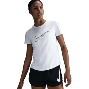 Comparateur de prix : Nike Swoosh Maillot De Course Femmes-Blanc, Taille S