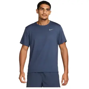 Nike Miler Maillot De Course Hommes - Bleu Petrol, Taille S pas cher