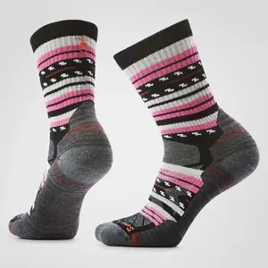Smartwool - Hike Light Cushion Margarita Crew Socks - Chaussettes en laine mérinos femme Black - S (34 - 37)