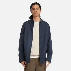 Timberland - Strech Poplin Long Sleeve Shirt - Chemise homme Black - L pas cher