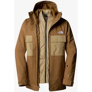 Veste à capuche The North Face Fourbarrel Triclimate marron clair - M pas cher