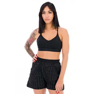 Nike Femme W NK DF Indy LGT SPT Bra, Black/Black, M EU