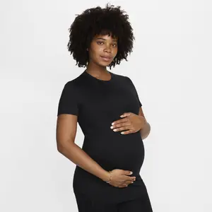 Nike Women's Shirt W NK One (M) SS Top, Black, FN5001-010, XS pas cher