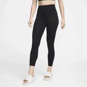 Nike Pants W NK DF One HR 7/8 Tight, Black/Black, FN3232-010, XS pas cher