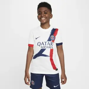 Nike Maillot Extérieur Paris Saint Germain 2024/25 Junior - White, White 9-10Y pas cher