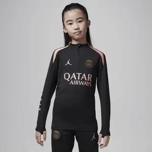 Nike Maillot Third enfant PSG 2024/25 Strike Dril Noir 12/13 ans FQ2638-013 pas cher