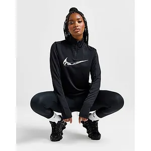 Nike Running Swoosh 1/4 Zip Top - Black/White, Black/White XLVendu paramazon