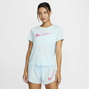 Comparateur de prix : Haut de running à motif et manches courtes Dri-FIT Nike One pour femme...