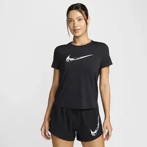 Comparateur de prix : Nike Dri-Fit One Swoosh Maillot De Course Femmes - Noir, Taille S