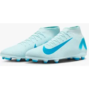 Chaussure de foot montante à crampons multi-surfaces Nike Mercurial Superfly 10 Club - Bleu 38 FQ8314-400 pas cher