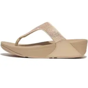 Comparateur de prix : Fitflop Femme Lulu Sandales ornées de Cristaux, Beige/café, 38 EU