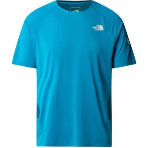 The North Face High Trail Run Short Sleeve Homme Bleu pas cher