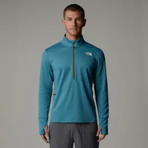 The North Face Winter Warm Pro 1/4 Zip Maillot De Course Hommes - Bleu... pas cher