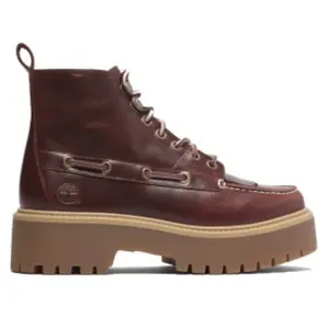 Chaussures Timberland Stone Street Mid Lace Up rouge foncé femme - 39