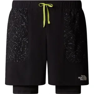 Comparateur de prix : The North Face Sunriser 2in1 6in Short De Running Hommes - Noir, Taill...