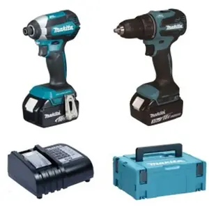Pack 2 outils MAKITA DLX2535SJ (DDF490 + DTD153) en MAKPAC 3 pas cher