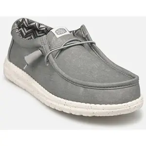 HeyDude - Wally Canvas - Baskets taille 44, gris pas cher