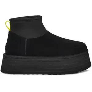 Ugg - Bottes  - W Classic Mini Dipper Black pour Femme - Taille 5 US - Noir