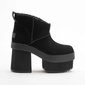 UGG W New Heights Platform Min Noir 41Vendu paramazon