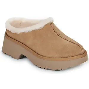 Sabots UGG New Heights Cozy Clog marron clair blanc femme - 36