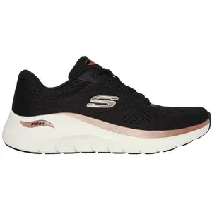 Skechers Femme Arch Fit 2.0 Glow The Distance Basket, Noir, 38 EU