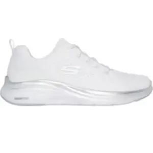 Skechers Femme Mousse Vapeur, Maille Blanche avec Bordure argentée, 39 EU pas cher