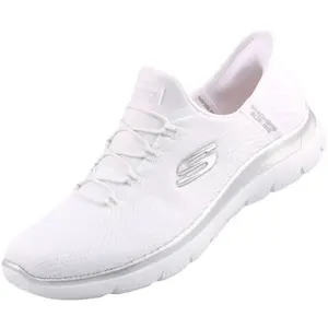 Chaussures Skechers Summits Diamond Dream Slip-ins blanc argent femme - 36