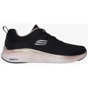 Skechers Femme Mousse Vapeur, Maille Noire et Bordure Or Rose, 36.5 EU pas cher