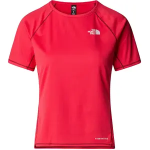 T-shirt The North Face Sunriser manches courtes rouge pur femme - XL pas cher