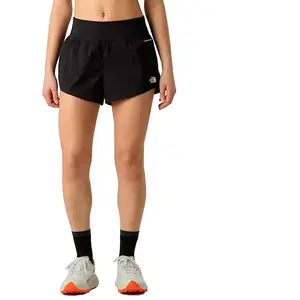The North Face Sunriser 3in Short De Running Femmes - Noir, Taille S pas cher