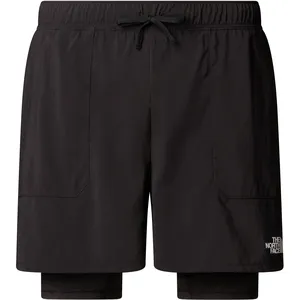 The North Face Sunriser 2in1 6in Short De Running Hommes - Noir, Taill... pas cher
