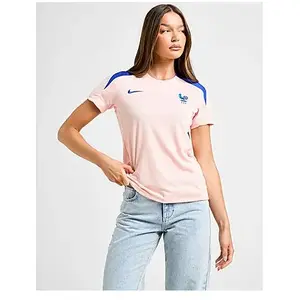 Haut de foot à manches courtes Nike Dri-FIT FFF Strike pour femme - Ro... pas cher