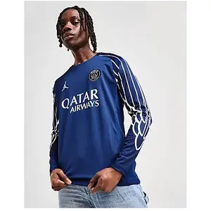 Maillot de foot à manches longues replica Jordan Dri-FIT Paris Saint-Germain 2024/25 Stadium 4e tenue pour homme - Bleu M HJ0867-493 pas cher