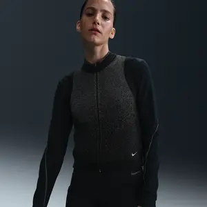Nike Gilet de course pour femme - Noir - FV6422-010 - Taille L pas cher