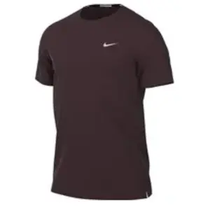 Nike Dri-Fit Miler Maillot De Course Hommes - Rouge Foncé, Taille M pas cher