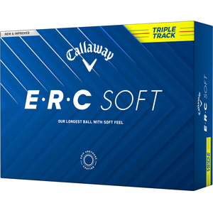 Comparateur de prix : Callaway ERC Soft 2025 Yellow Triple Track Balles de golf