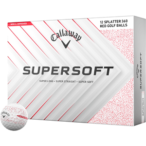 Comparateur de prix : Callaway Balles de golf Supersoft Splatter 360 12-Pack , rouge