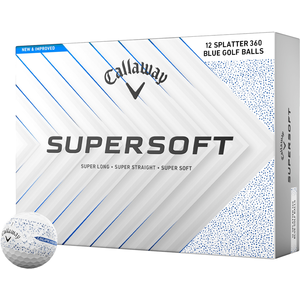 Comparateur de prix : Callaway Balles de golf Supersoft Splatter 360 12-Pack , bleu