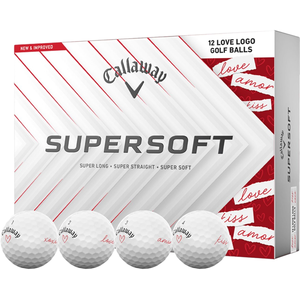 Callaway Balles de golf Supersoft LTD 25 LOVE 12-Pack , blanc