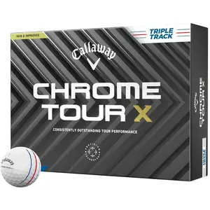 Comparateur de prix : Boite de 12 Balles de Golf Callaway Chrome Tour X Triple Track