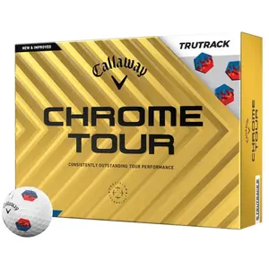 Comparateur de prix : Callaway Golf Chrome Tour Premium Balle de Golf 2024, Bleu/Rouge