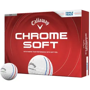 Comparateur de prix : Callaway Balles de golf Chrome Soft Triple Track 2026 - Lot de 12, bla...