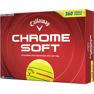 Callaway Balles de golf Chrome Soft 360 Triple Track 2026 - Lot de 12 ...
