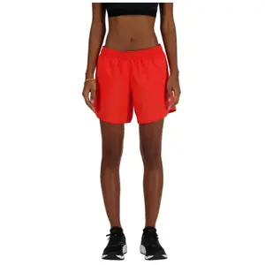 Short New Balance Sport Essentials 5" rouge feu femme - S pas cher