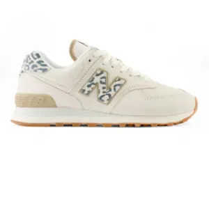 Comparateur de prix : New Balance 574 Baskets Pour Femmes En Daim Sel De Mer/Léopard EU 39