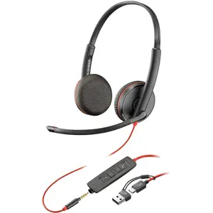 Comparateur de prix : Poly Casque stéréo USB-C/A et 3,5 mm Blackwire C3225